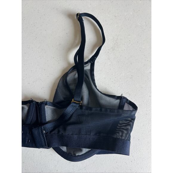 Soma Bra Womens 34D Unbelievable Lift Unlined Perfect Coverage Underwire navy - Picture 4 of 11